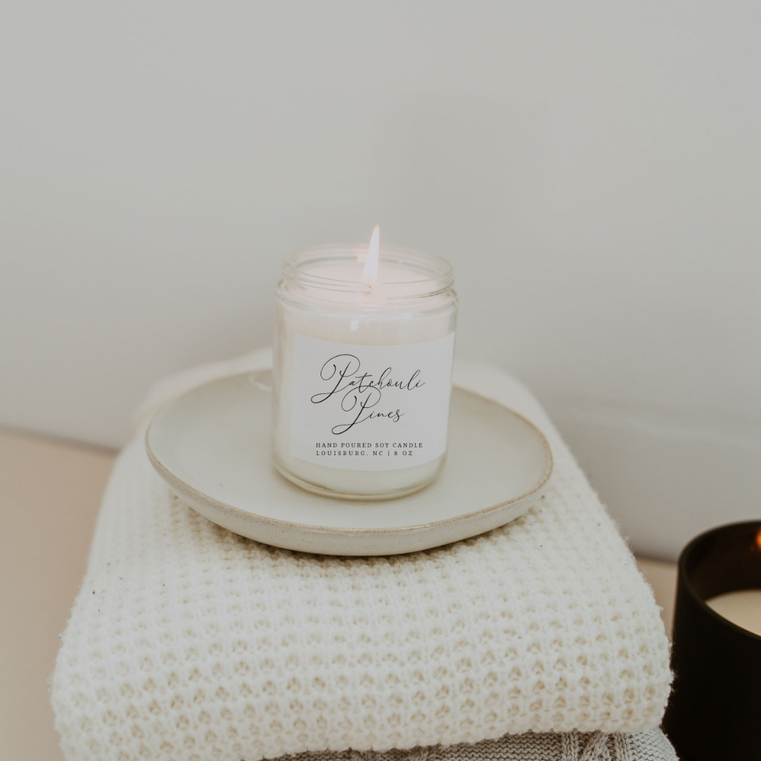 8oz Patchouli Pines Candle