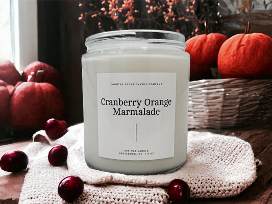 8oz Cranberry Orange Marmalade Candle